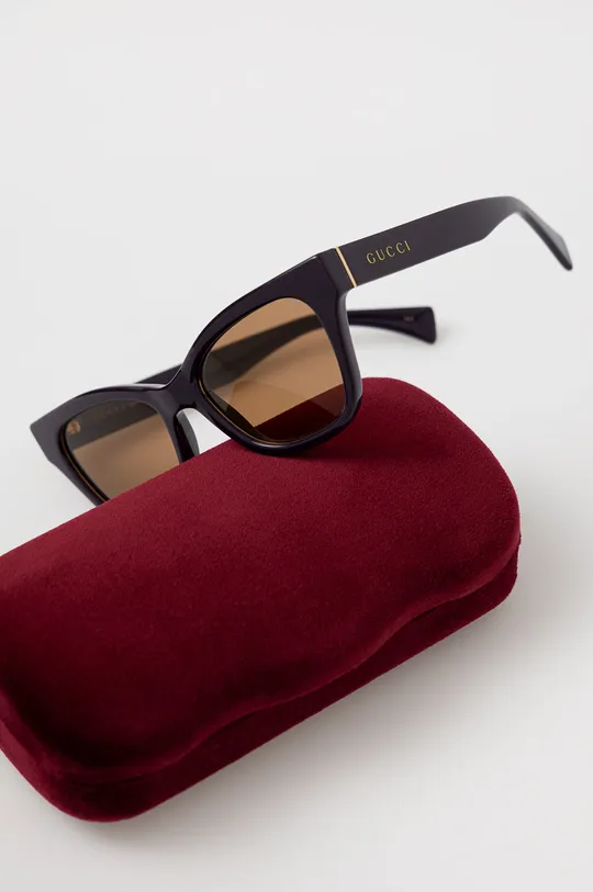 fioletowy Gucci okulary przeciwsłoneczne