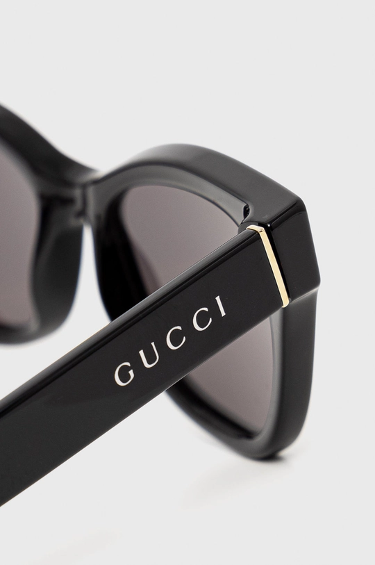 czarny Gucci okulary przeciwsłoneczne