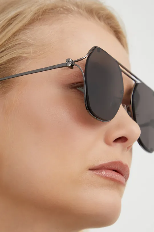 siva Sunčane naočale Alexander McQueen Ženski