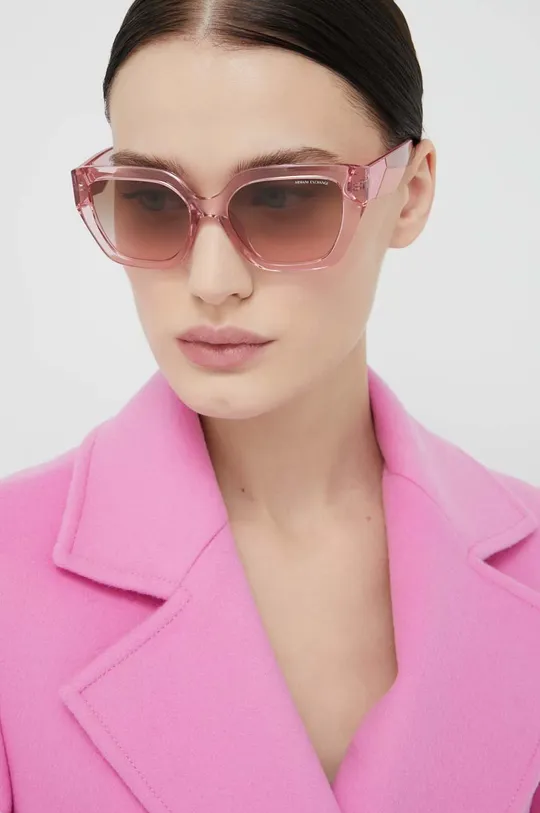 roza Sončna očala Armani Exchange Ženski