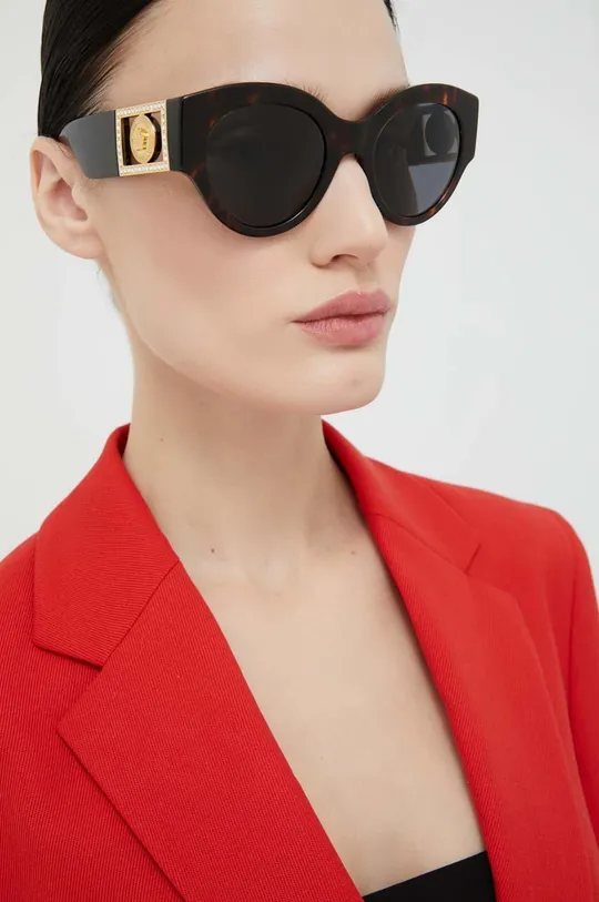 rjava Sončna očala Versace Ženski