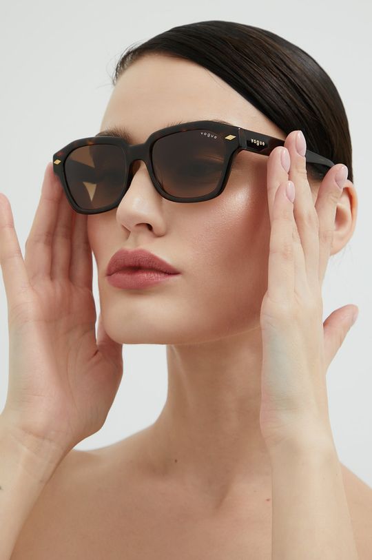 ciemny brązowy VOGUE okulary przeciwsłoneczne Damski