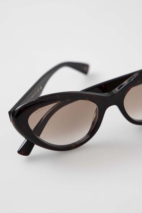 ciemny brązowy Gucci okulary przeciwsłoneczne GG1170S