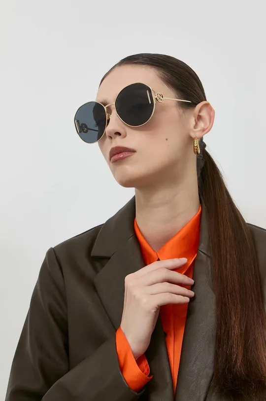 czarny Gucci okulary przeciwsłoneczne GG1206SA Damski