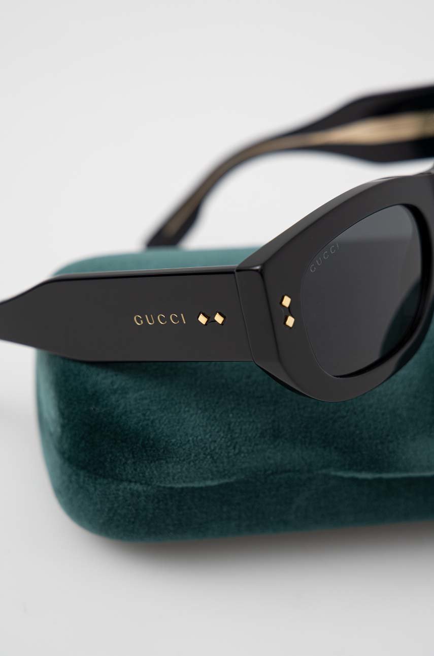 Солнцезащитные очки Gucci GG1215S женские цвет чёрный | ANSWEAR.ua