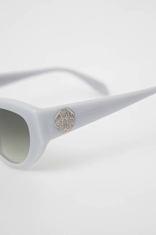 szary Alexander McQueen okulary przeciwsłoneczne