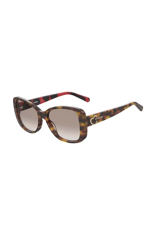 Сонцезахисні окуляри Love Moschino коричневий