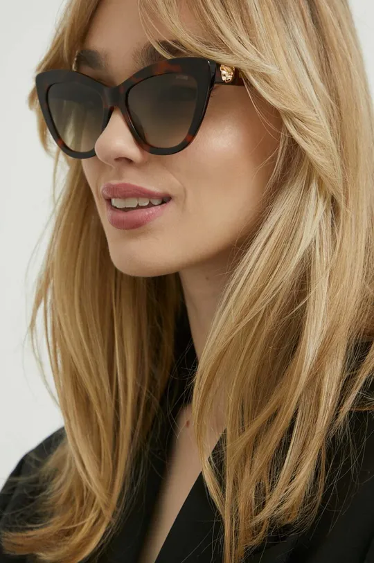 brązowy Moschino okulary przeciwsłoneczne Damski
