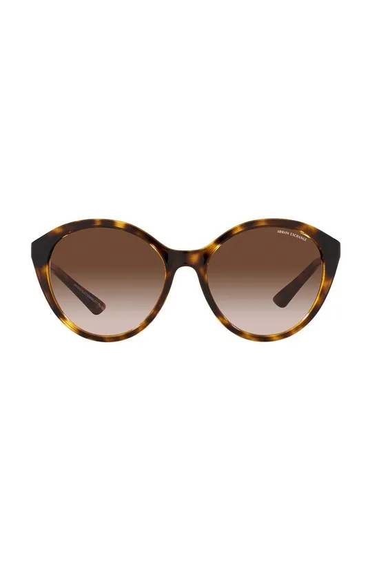 Armani Exchange okulary przeciwsłoneczne brązowy