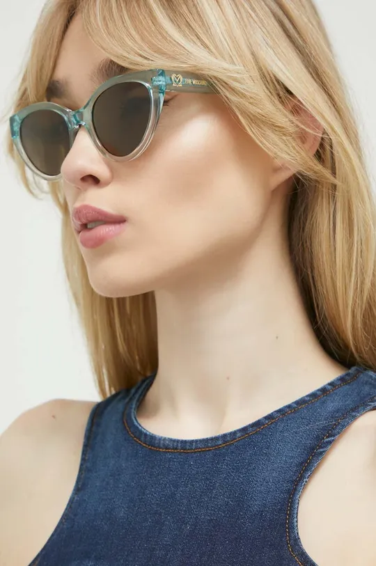transparentny Love Moschino okulary przeciwsłoneczne Damski