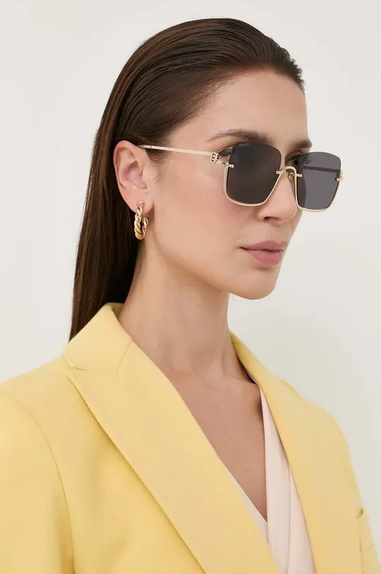 золотий Сонцезахисні окуляри Gucci Жіночий