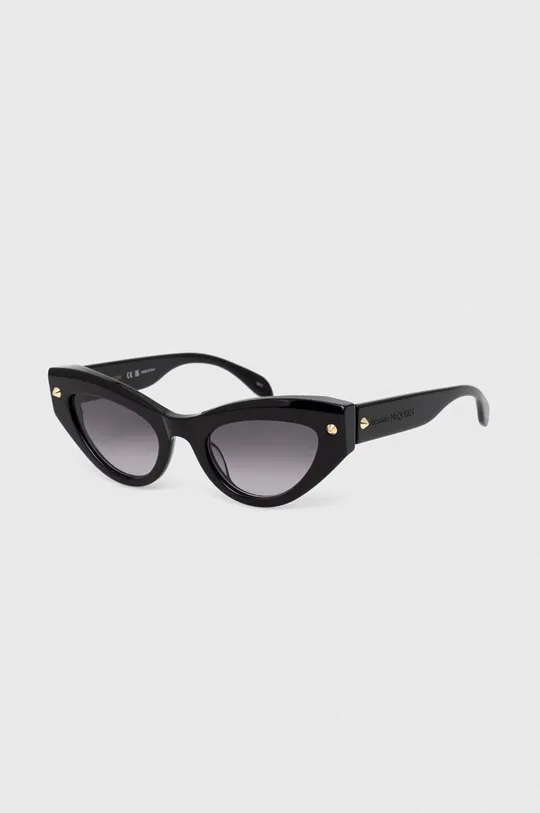 Alexander McQueen okulary przeciwsłoneczne AM0407S czarny