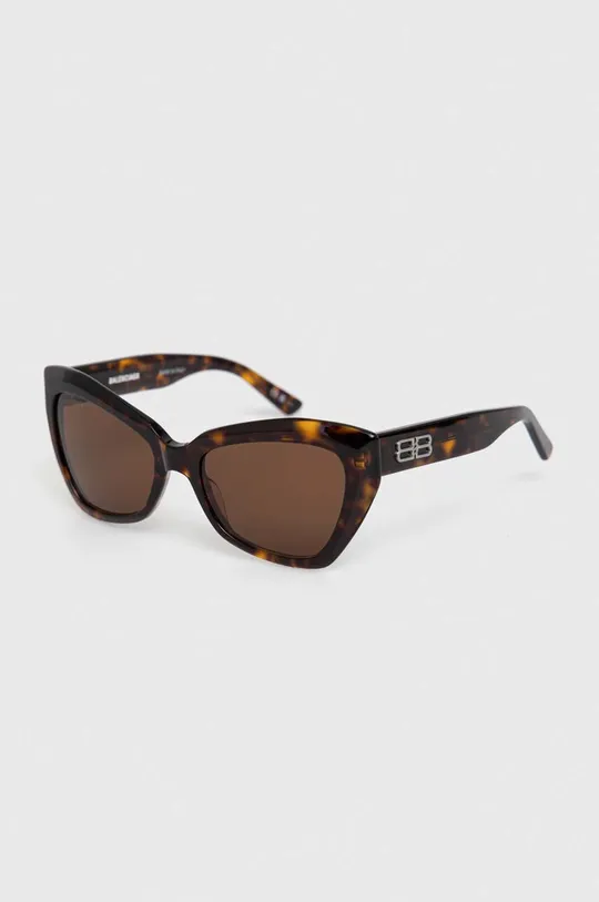 Balenciaga okulary przeciwsłoneczne BB0271S brązowy