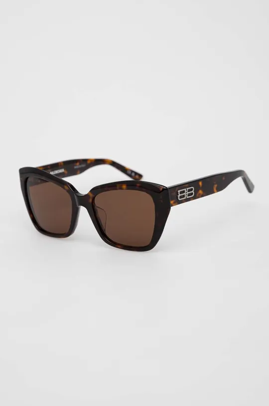 Balenciaga okulary przeciwsłoneczne BB0273SA brązowy