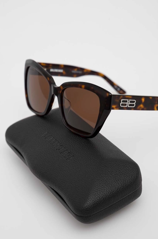 brązowy Balenciaga okulary przeciwsłoneczne BB0273SA