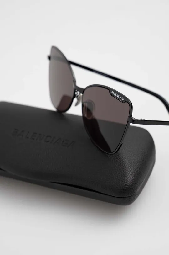 czarny Balenciaga okulary przeciwsłoneczne BB0278S