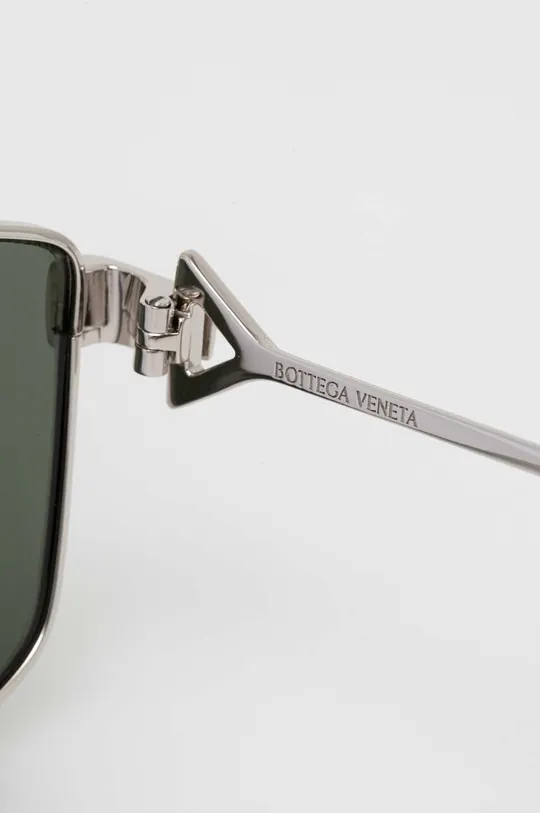 srebrny Bottega Veneta okulary przeciwsłoneczne
