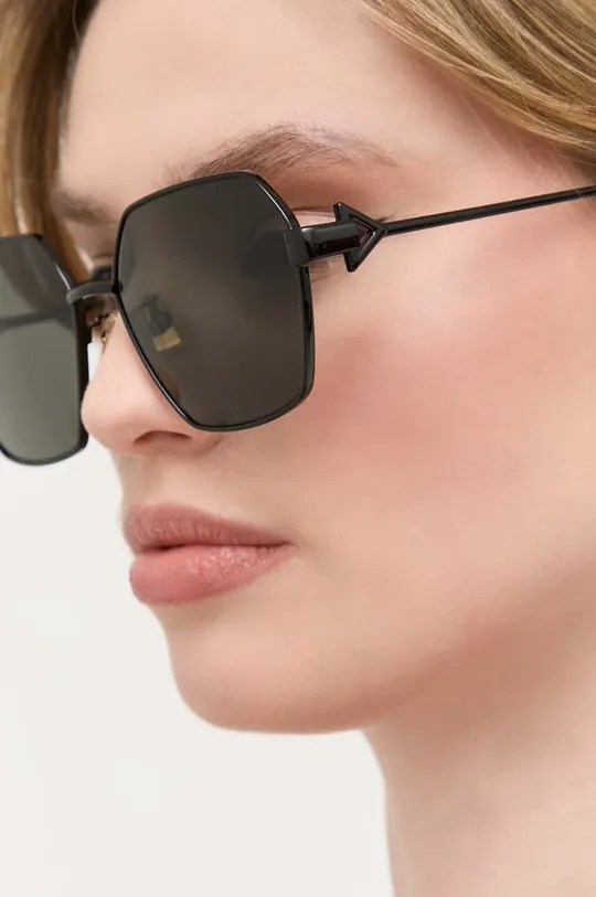 Bottega Veneta okulary przeciwsłoneczne czarny