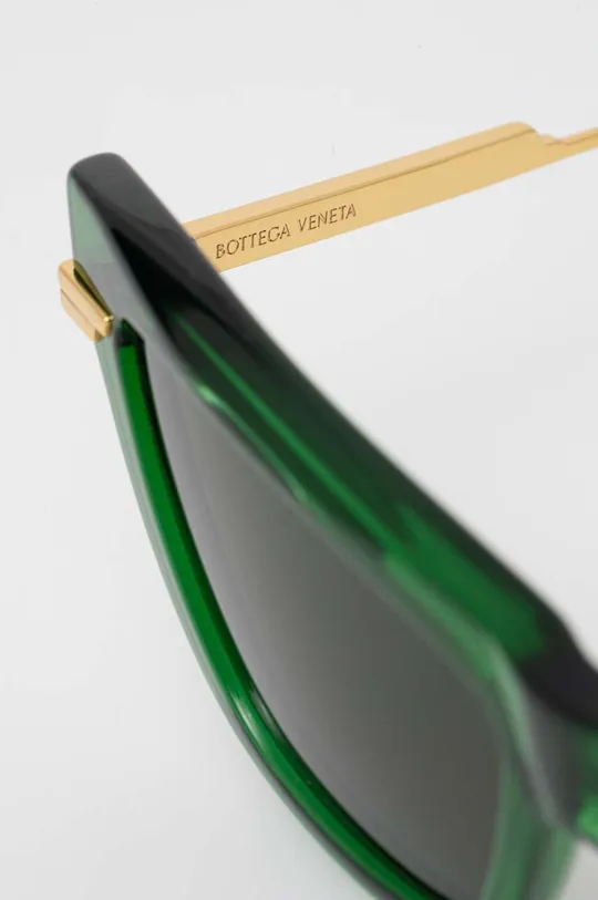 zielony Bottega Veneta okulary przeciwsłoneczne