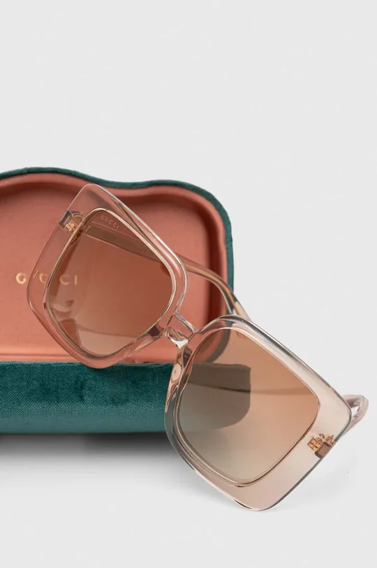 transparentny Gucci okulary przeciwsłoneczne