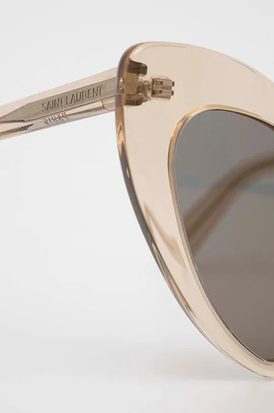 beżowy Saint Laurent okulary przeciwsłoneczne