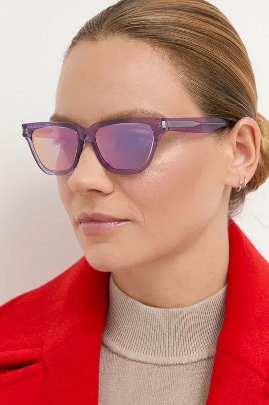 vijolična Sončna očala Saint Laurent Ženski