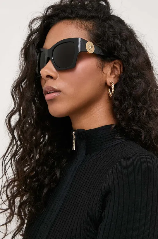 črna Sončna očala Versace Ženski