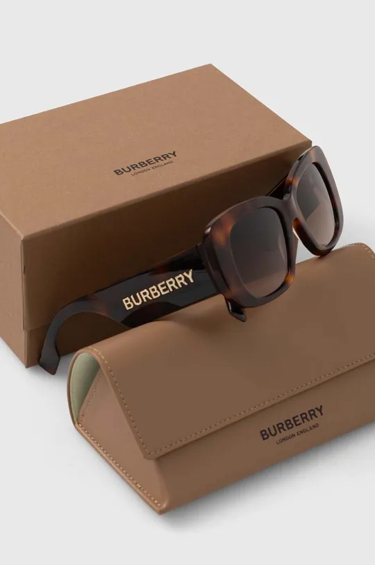 brązowy Burberry okulary przeciwsłoneczne