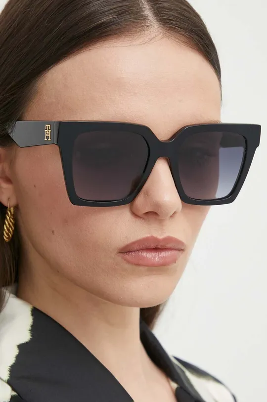 czarny Tommy Hilfiger okulary przeciwsłoneczne Damski