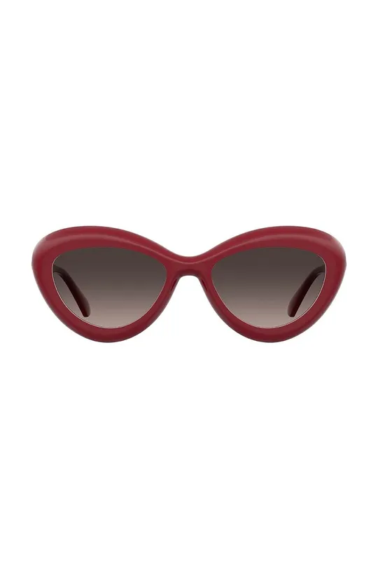 bordowy Moschino okulary przeciwsłoneczne