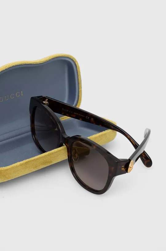 rjava Sončna očala Gucci