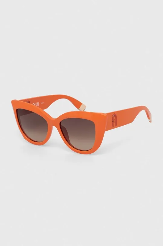 Furla okulary przeciwsłoneczne pomarańczowy