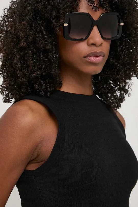 czarny Furla okulary przeciwsłoneczne Damski