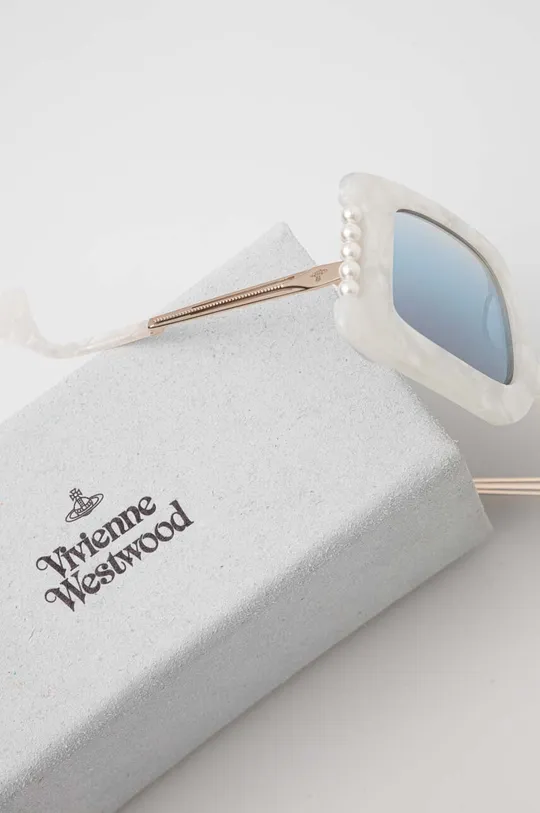 biały Vivienne Westwood okulary przeciwsłoneczne