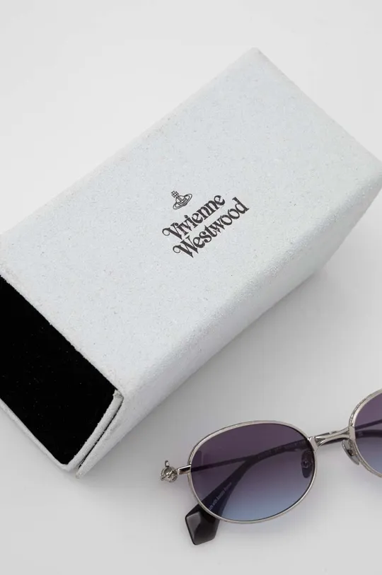 srebrny Vivienne Westwood okulary przeciwsłoneczne