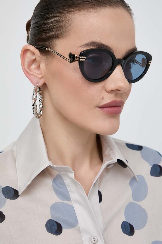 Солнцезащитные очки Vivienne Westwood женские цвет чёрный | ANSWEAR.ua
