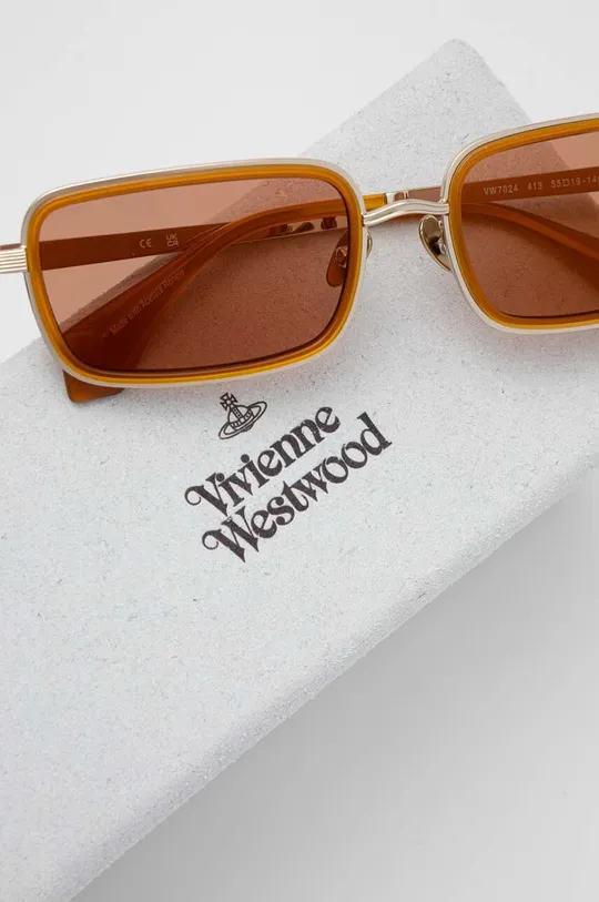 pomarańczowy Vivienne Westwood okulary przeciwsłoneczne