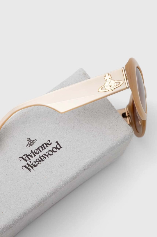 beżowy Vivienne Westwood okulary przeciwsłoneczne