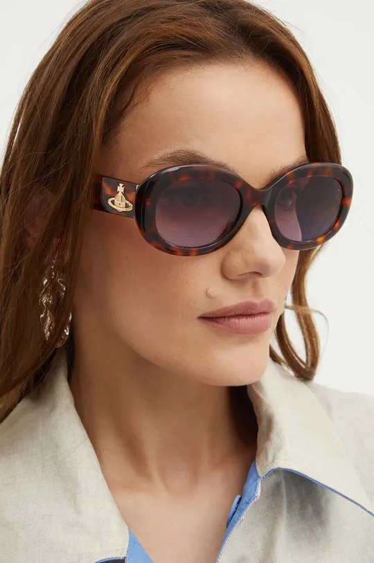 marrone Vivienne Westwood occhiali da sole Donna