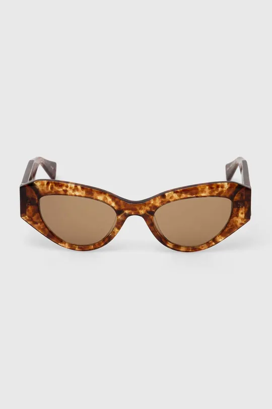 AllSaints okulary przeciwsłoneczne brązowy