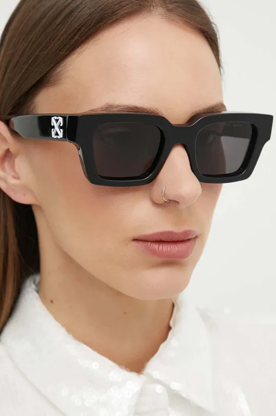 czarny Off-White okulary przeciwsłoneczne