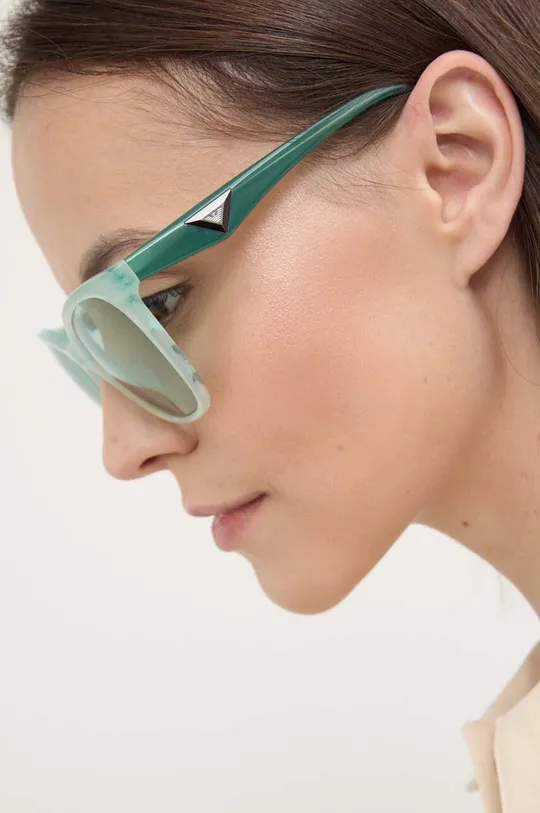 Emporio Armani okulary przeciwsłoneczne turkusowy