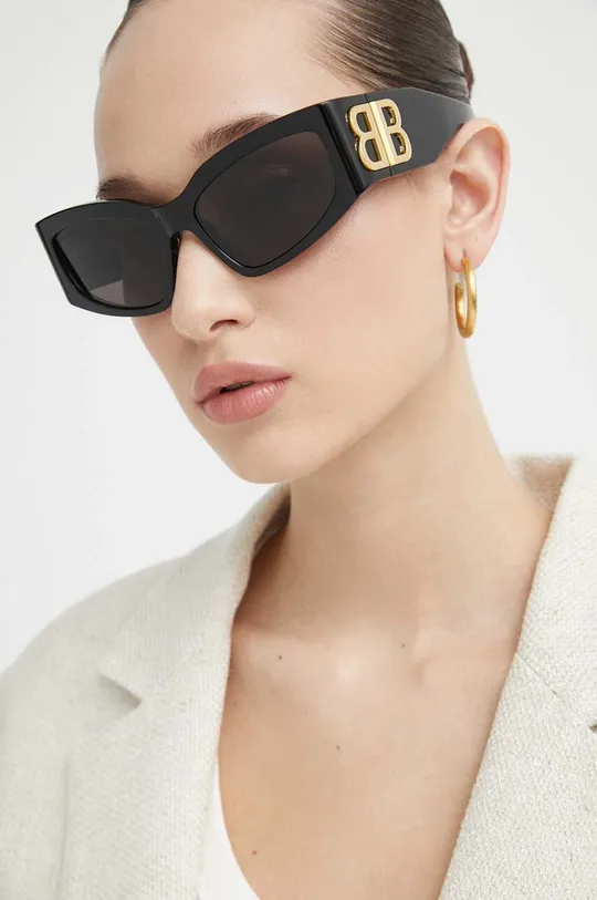 чёрный Солнцезащитные очки Balenciaga Женский