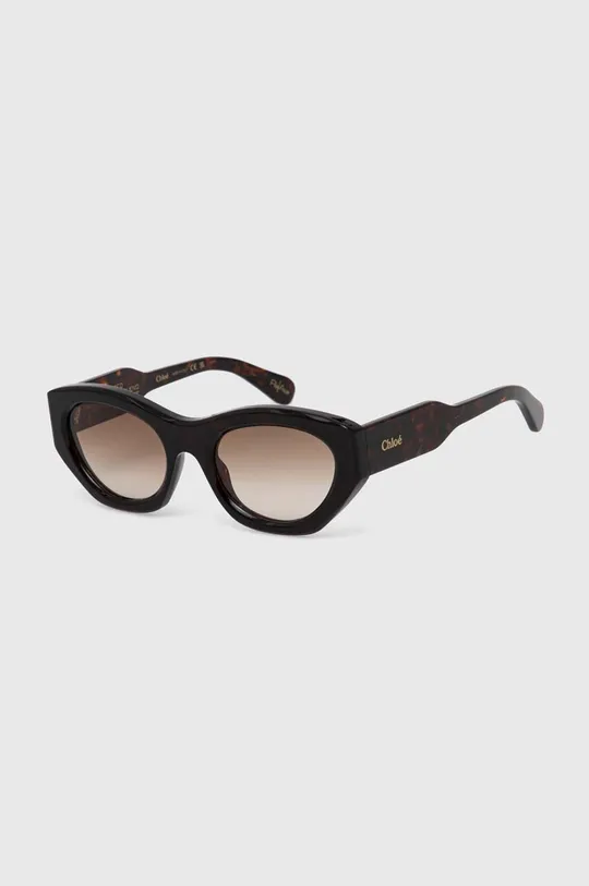 Сонцезахисні окуляри Chloé коричневий