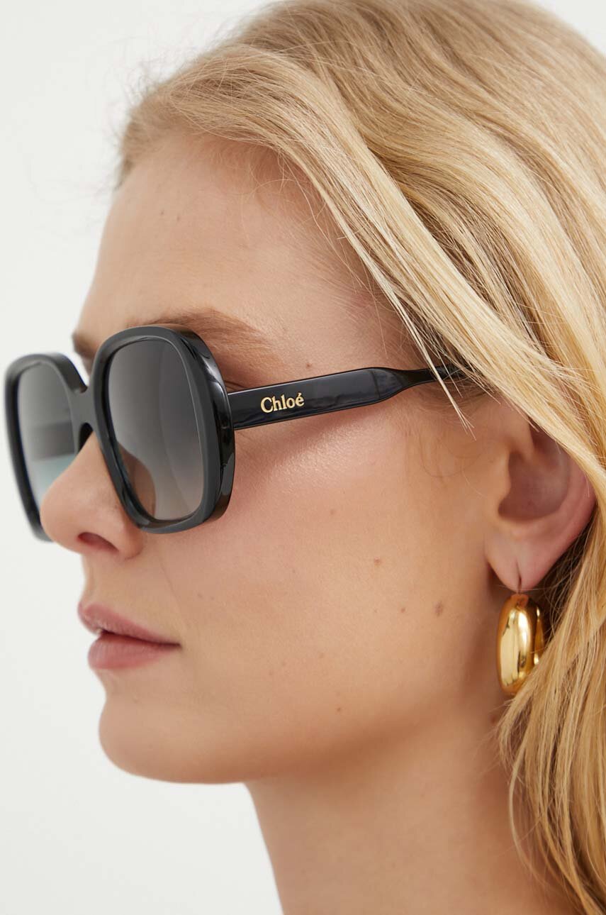 Chlo Okulary Przeciws oneczne Damskie Kolor Czarny CH0222S Answear chlo-okulary-przeciws-oneczne-damskie-kolor-czarny-ch0222s-answear