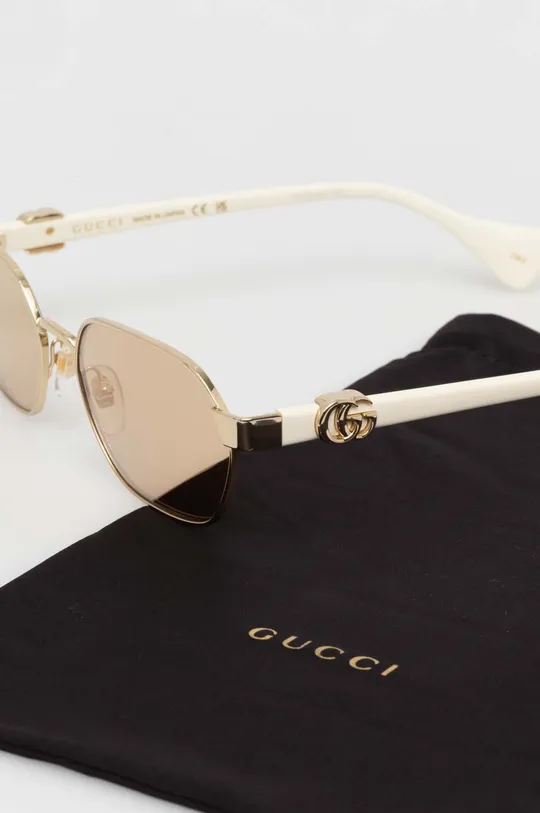 beżowy Gucci okulary przeciwsłoneczne