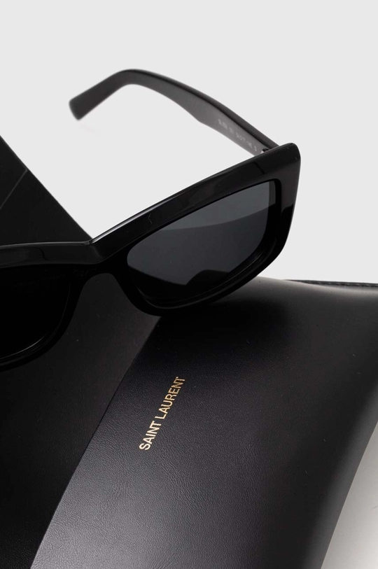 czarny Saint Laurent okulary przeciwsłoneczne