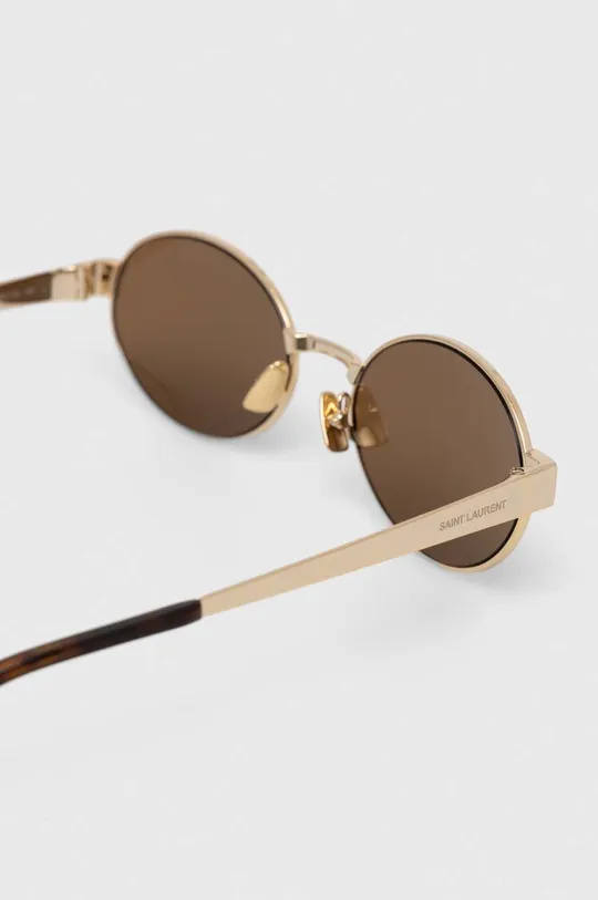 zlatá Slnečné okuliare Saint Laurent