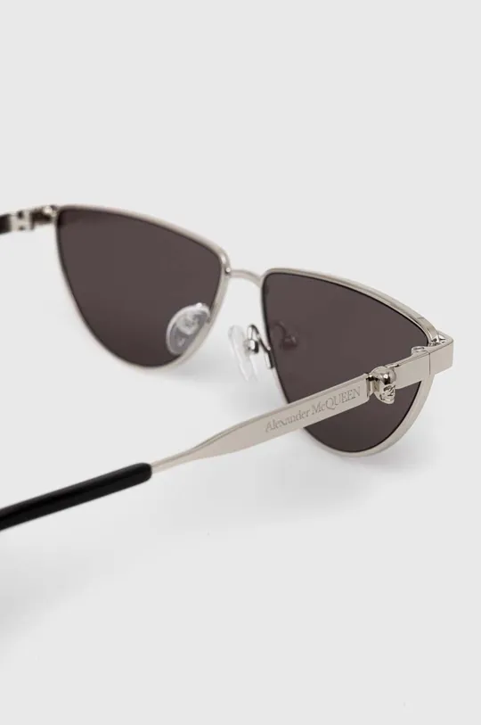 argento Alexander McQueen occhiali da sole