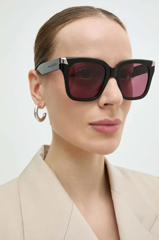 czarny Alexander McQueen okulary przeciwsłoneczne Damski